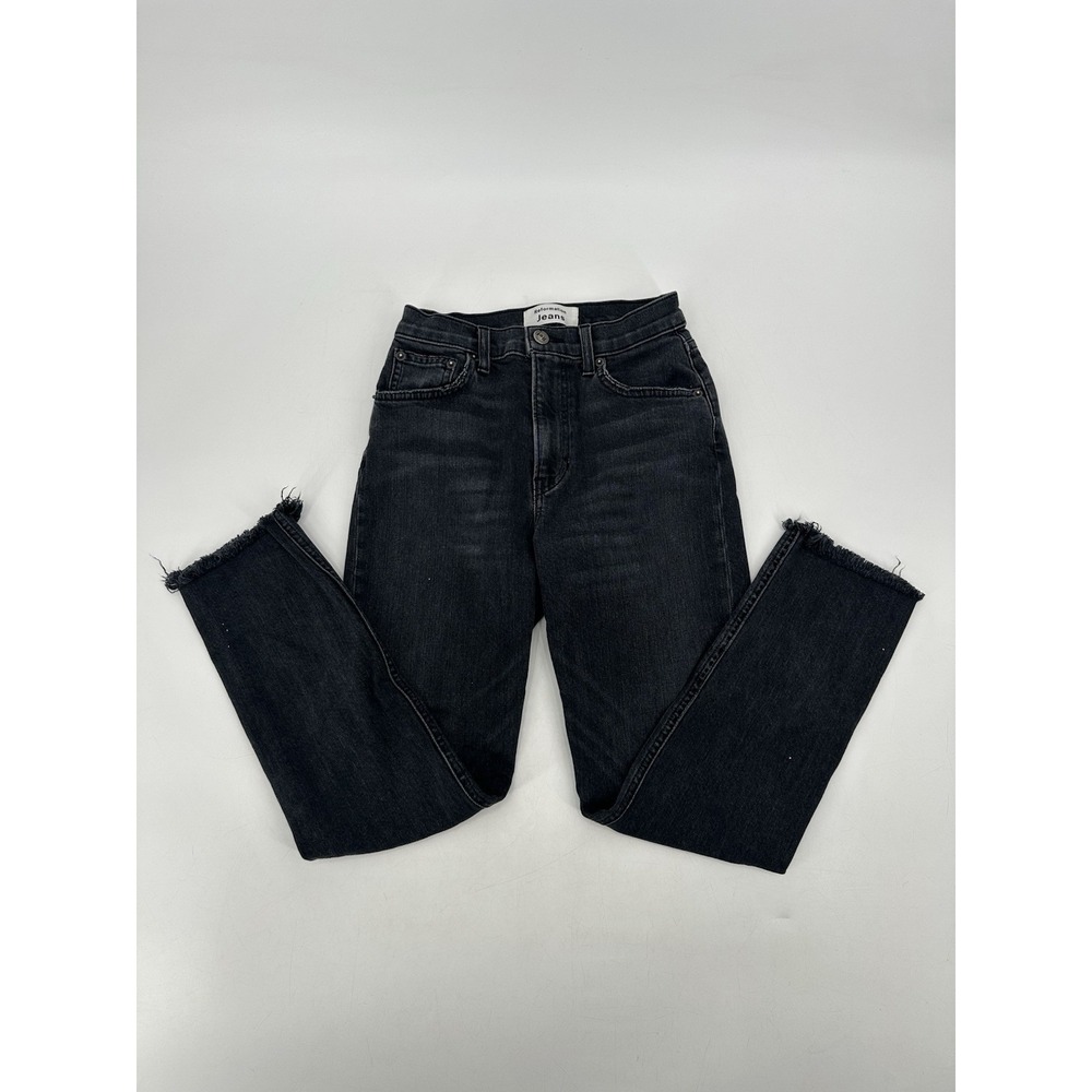 Reformation Grey Harper High & Skinny Crop Jeans Avalon Wash Women's Size‎ 25